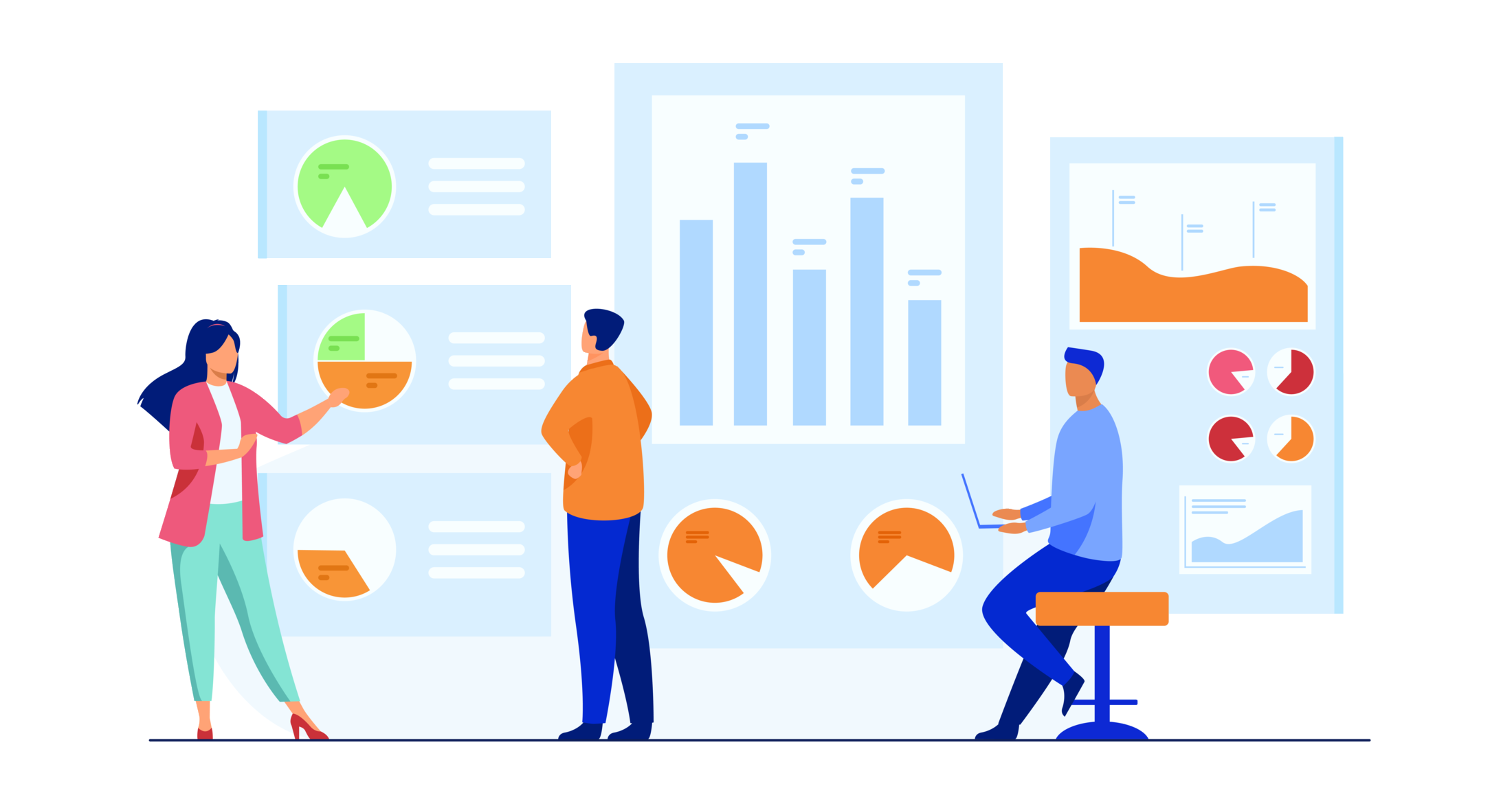 Office workers illustration